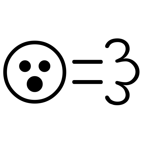 😮💨 Emoji Domain black and white Symbola rendering